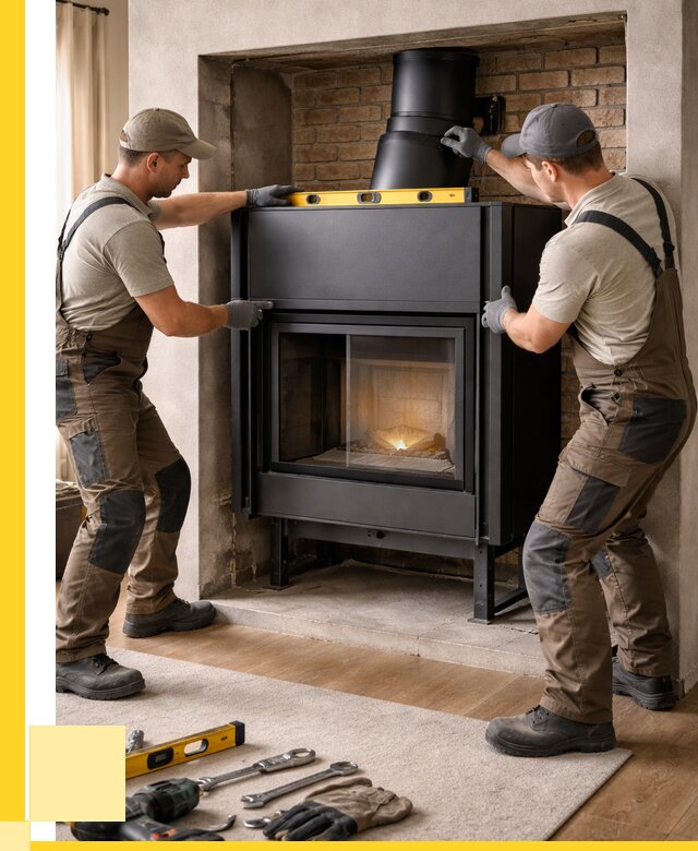 Установка каминных топок в Апатитах под ключ от 18670 р. | ЭриданПтт