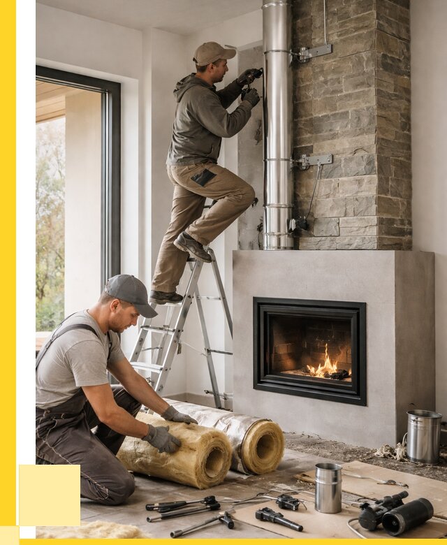 Монтаж дымоходов для каминов в Апатитах от 15558 р. ЭриданПтт