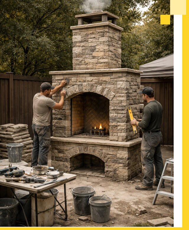 Проектирование и установка уличных каминов в Апатитах