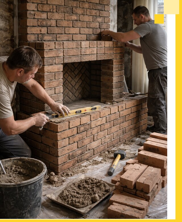 Изготовление и установка кирпичных каминов в Апатитах