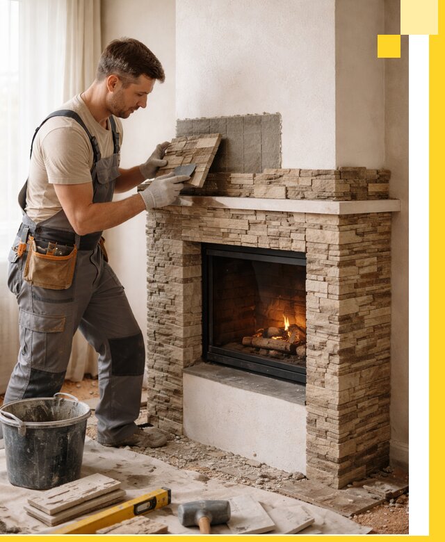 Изготовление и монтаж каминов для дома под ключ в Апатитах