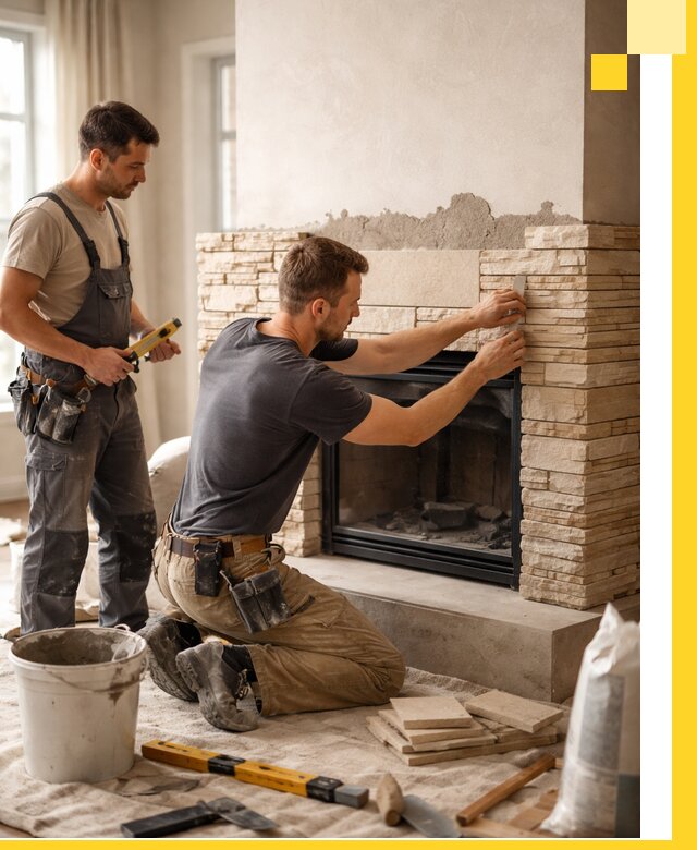 Установка и монтаж каминов для загородного дома в Апатитах