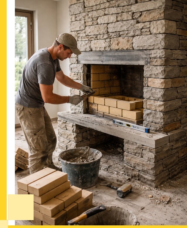 Кладка каминов и камина в Апатитах от 25930 р. ЭриданПтт