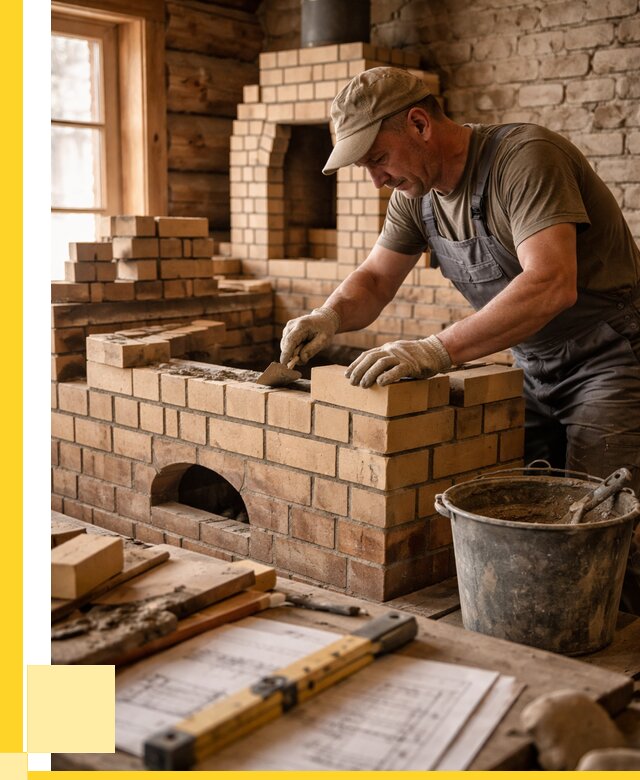 Кладка печей из кирпича в Апатитах цены от 31116 р. - ЭриданПтт