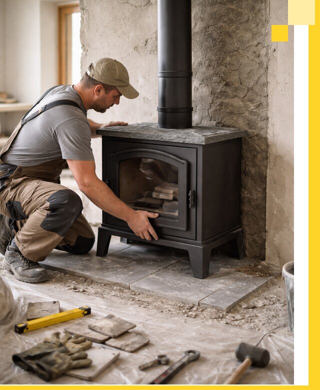 Профессиональный монтаж печей и каминов в Апатитах под ключ