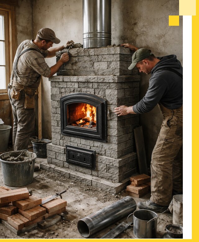 Производство, поставка и монтаж дровяных печей в Апатитах