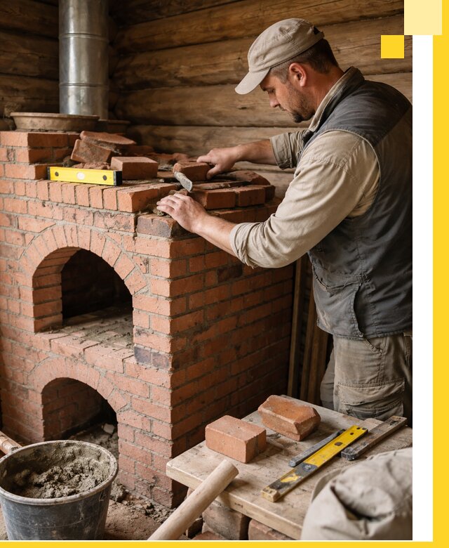 Изготовление и установка русских печей в Апатитах под ключ