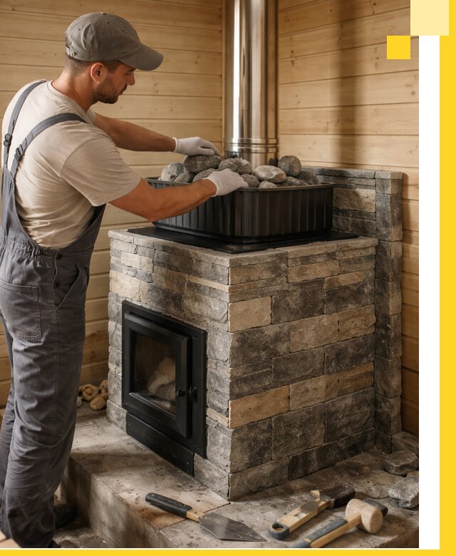 Печи для парной в Апатитах, производство, монтаж и обслуживание