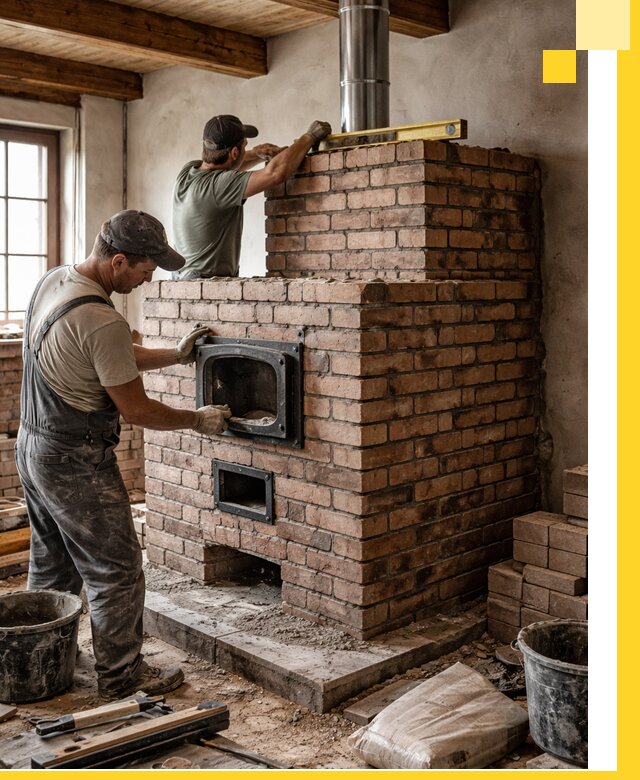 Печи для загородного дома под ключ в Апатитах — монтаж и сервис