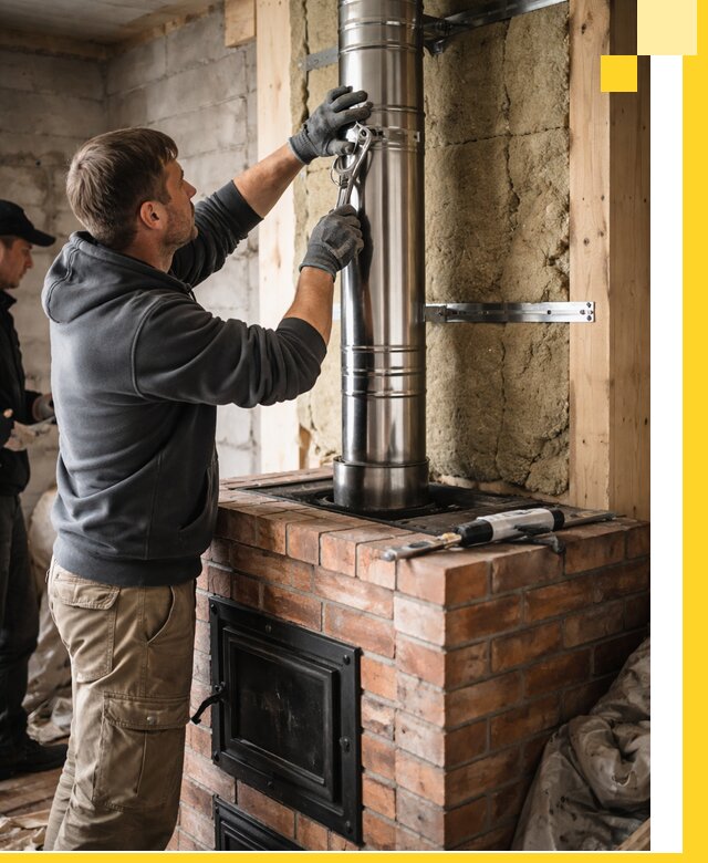 Изготовление и монтаж печей и дымоходов под ключ в Апатитах