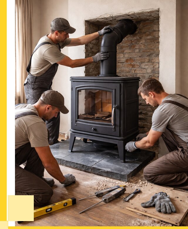 Монтаж печи камина в частном доме в Апатитах от 25930 р. | ЭриданПтт