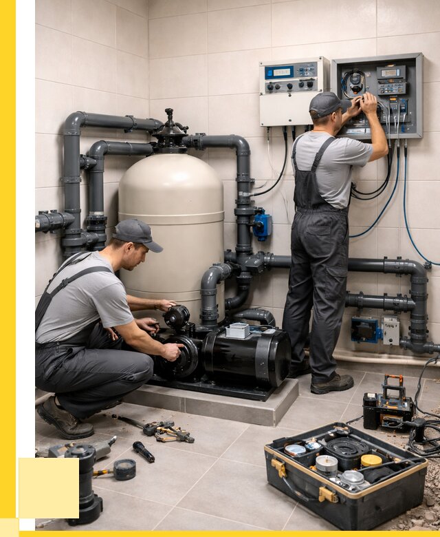 Монтаж оборудования для бассейнов в Апатитах от 41488 р. | ЭриданПтт