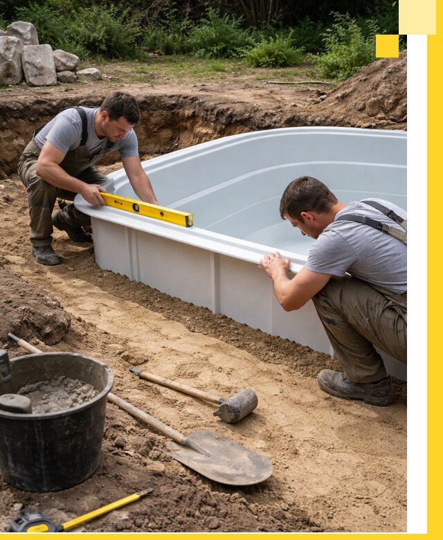 Производство и установка пластиковых бассейнов в Апатитах под ключ