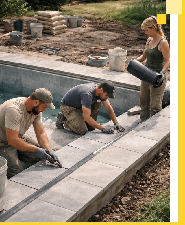 Строительство и монтаж уличных бассейнов под ключ в Апатитах