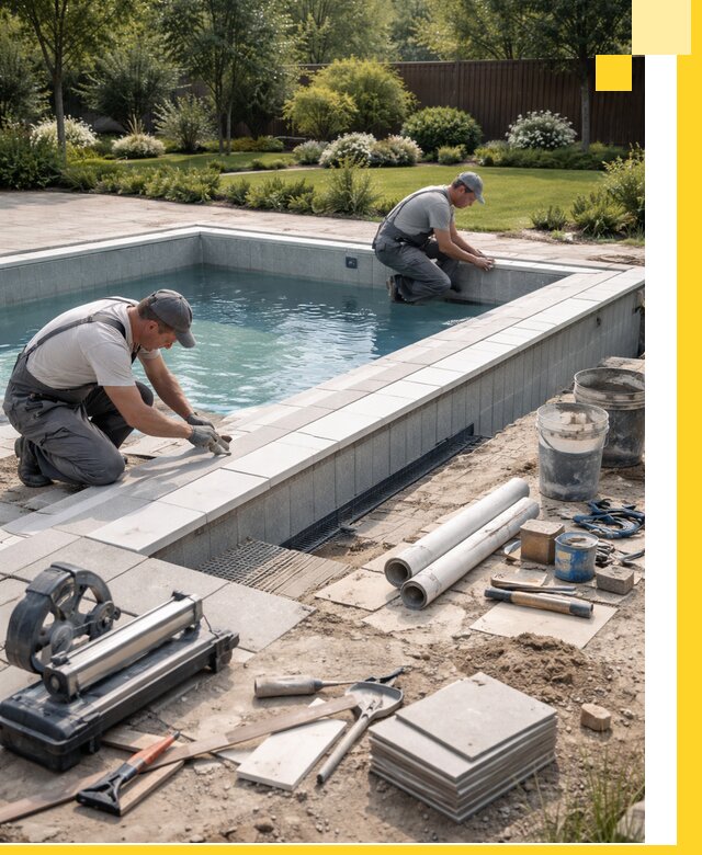 Строительство открытых бассейнов под ключ в Апатитах профессионально