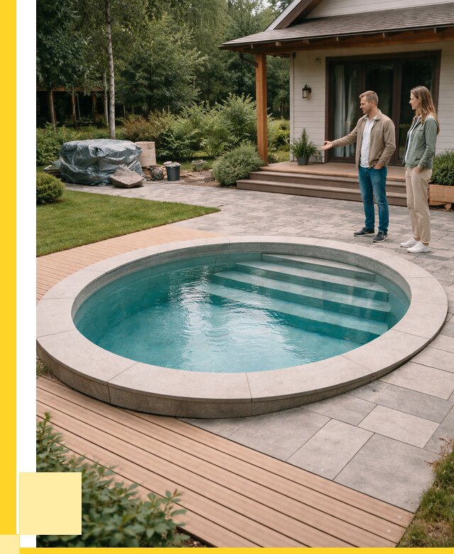 Бассейн на даче под ключ в Апатитах от 207440 р., ЭриданПтт