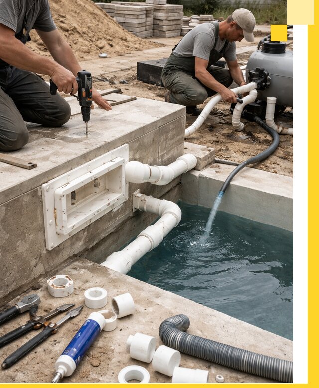 Строительство скиммерных бассейнов под ключ в Апатитах