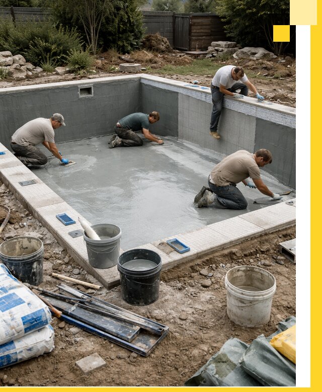 Изготовление и монтаж чаши бассейна под ключ в Апатитах