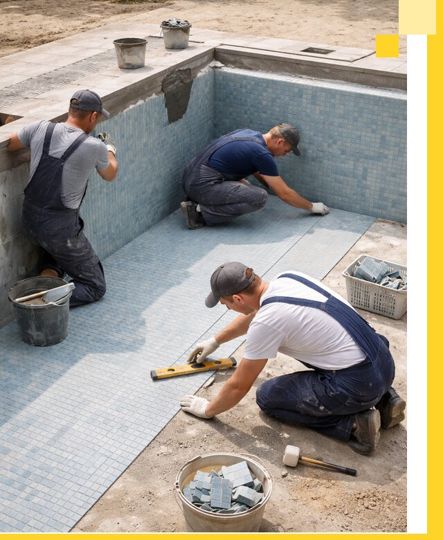 Укладка и установка плитки для бассейнов под ключ в Апатитах