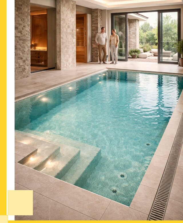 Бассейн во дворе в Апатитах: проект, отделка от 1244640 р. | ЭриданПтт