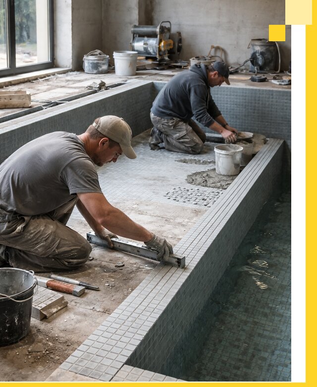 Строительство бассейна в частном доме в Апатитах под ключ