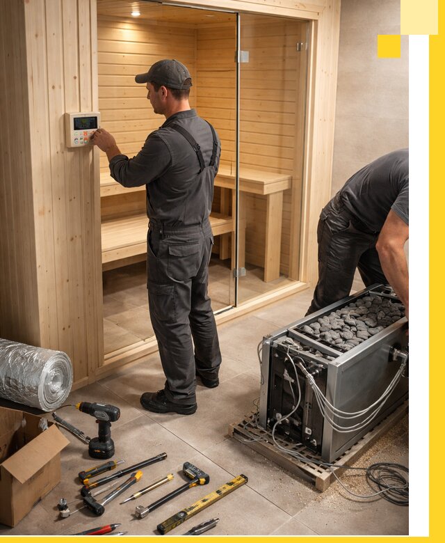 Поставка, установка и монтаж электрических саун в Апатитах