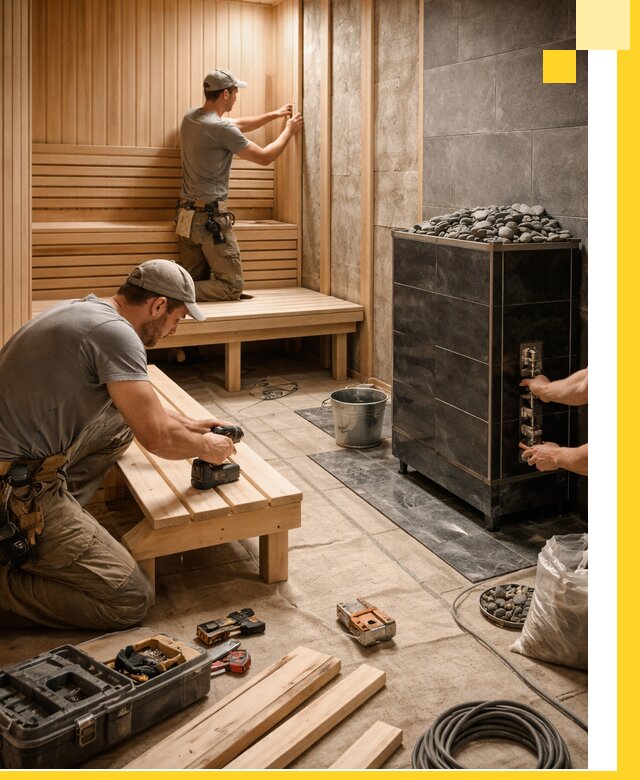 Дизайн и строительство интерьерных саун под ключ в Апатитах