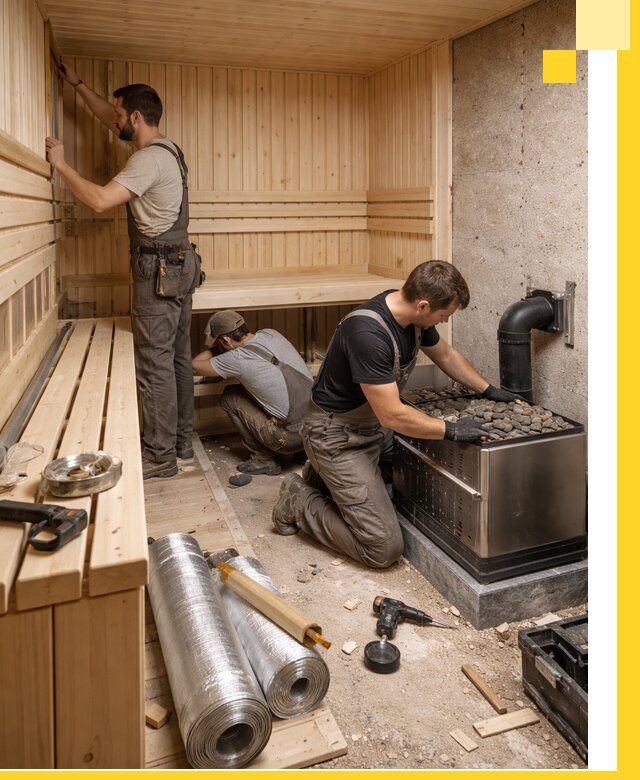 Индивидуальные сауны на заказ в Апатитах под ключ, проект и монтаж