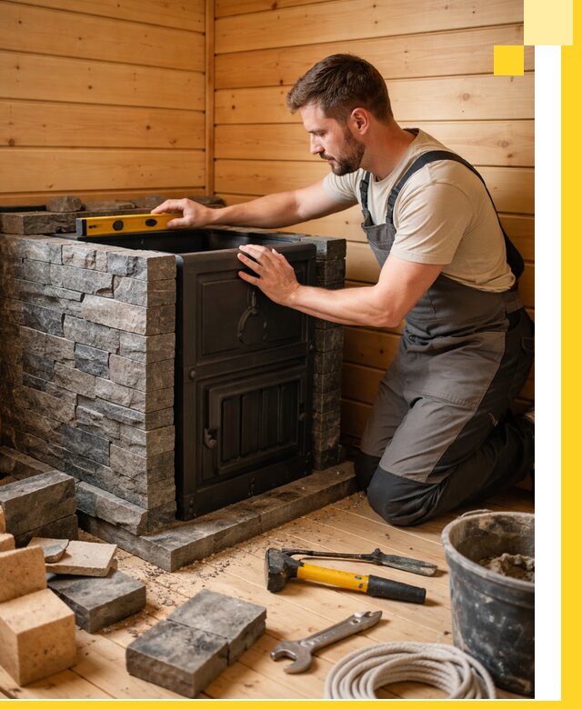 Производство и установка печей для саун под ключ в Апатитах