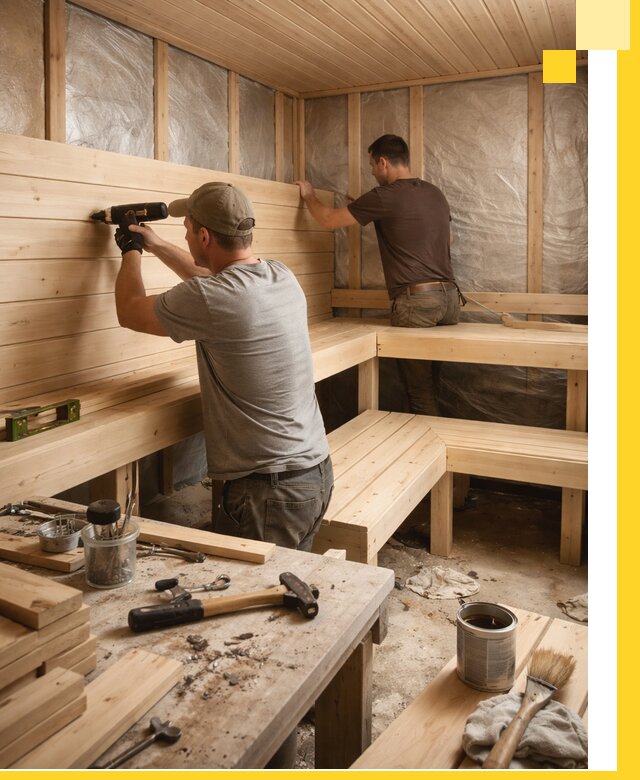 Профессиональная отделка бань и саун под ключ в Апатитах