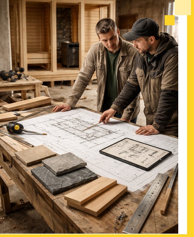 Проекты бань под ключ и планы строительства в Апатитах