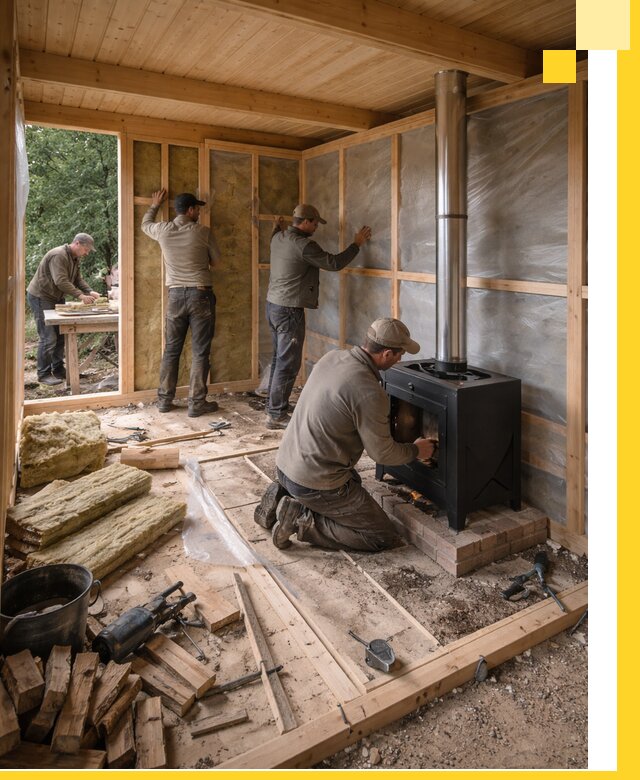 Профессиональный монтаж бань под ключ в Апатитах для дома