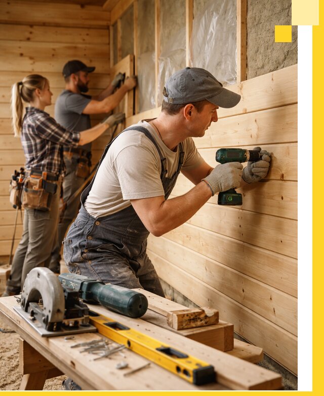 Обшивка бань под ключ в Апатитах: отделка стен и потолков