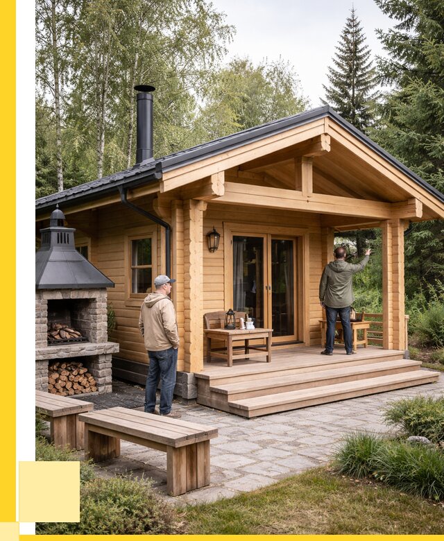 Деревянные бани под ключ в Апатитах от 466740 р. | ЭриданПтт