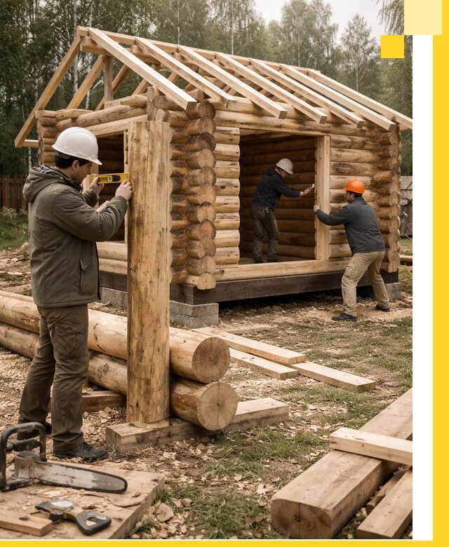 Строительство бань для дачи под ключ в Апатитах с доставкой и монтажом