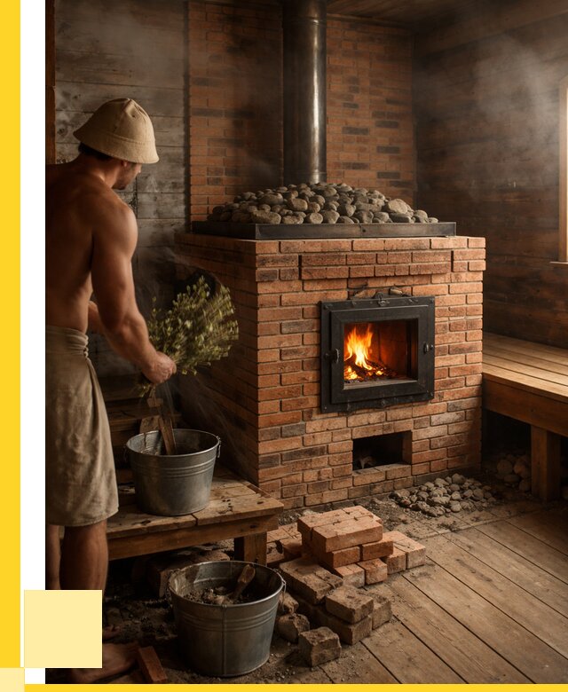 Кирпичные банные печи в Апатитах от 93348 р. | ЭриданПтт