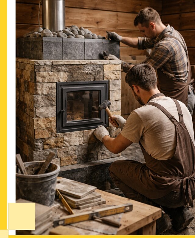 Облицовка банной печи в Апатитах от 15558 р. | ЭриданПтт