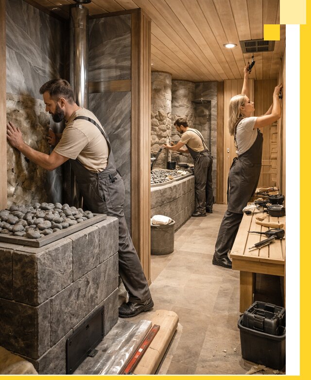 Строительство бань и SPA процедур в Апатитах под ключ и отделкой