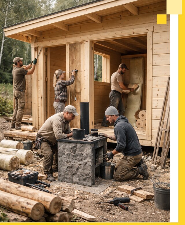 Купить баню под ключ в Апатитах строительство монтаж отделка