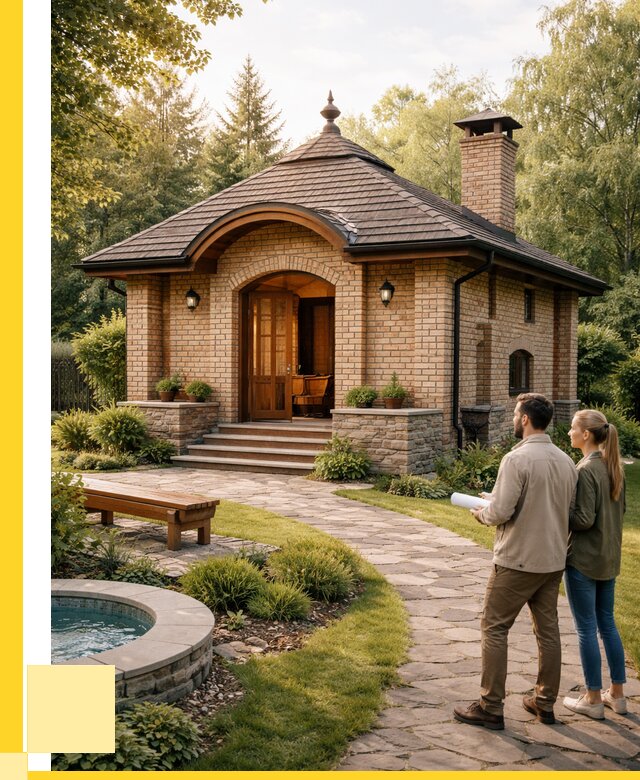 Проект кирпичной бани в Апатитах от 31116 р. | ЭриданПтт