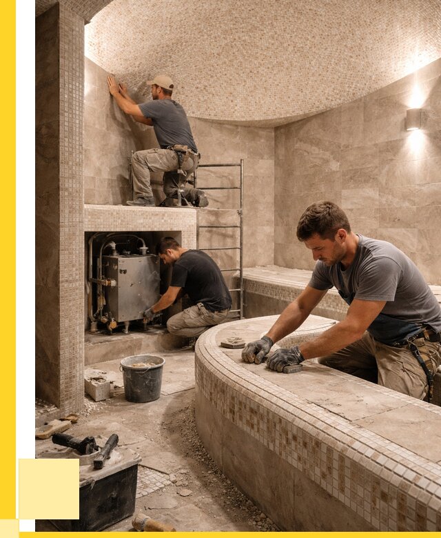 Монтаж хамамов под ключ в Апатитах от 259300 р. ЭриданПтт