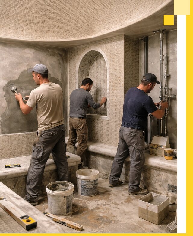 Профессиональный монтаж хамамов под ключ в Апатитах с гарантией