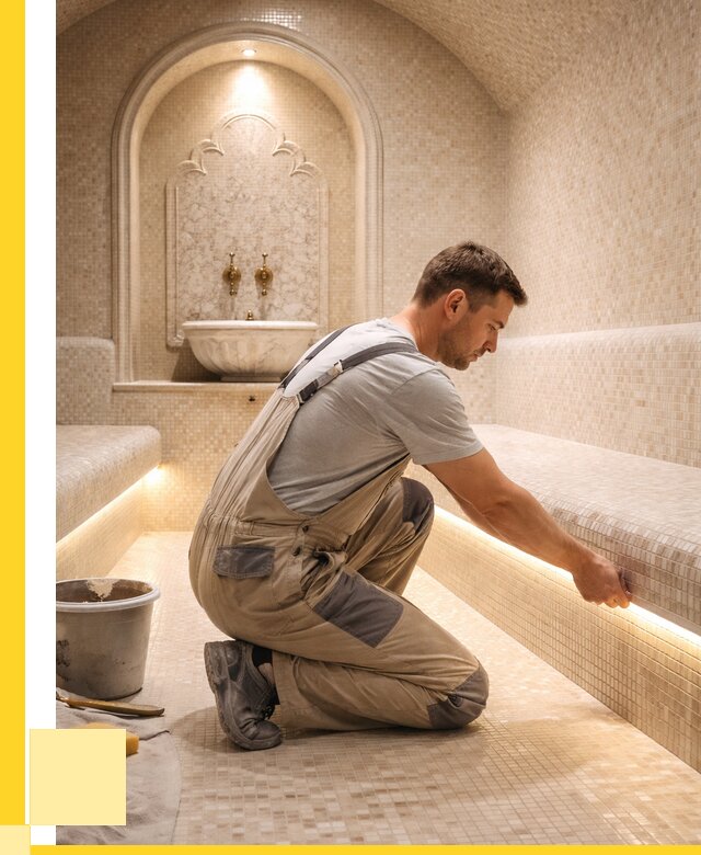 Отделка хамамов под ключ в Апатитах от 5705 р. | ЭриданПтт