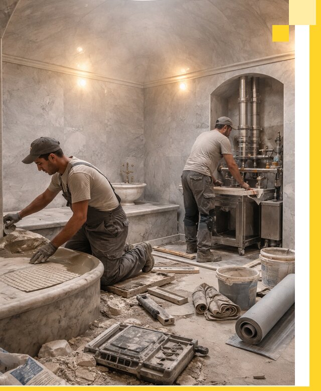 Строительство турецких бань хаммам под ключ в Апатитах