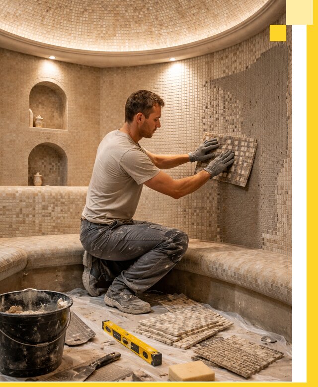 Устройство и монтаж домашнего хамама под ключ в Апатитах