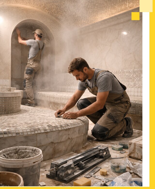 Профессиональный дизайн хамама и SPA под ключ в Апатитах