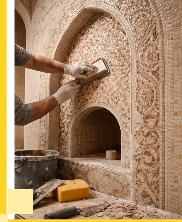 Мозаика для хамама в Апатитах под ключ от 5186 р. | ЭриданПтт