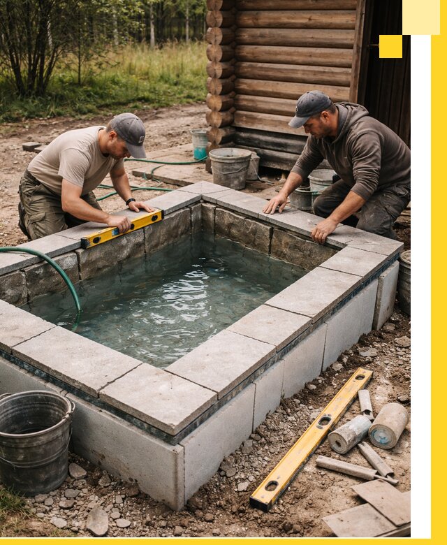 Изготовление и установка холодных купелей под ключ в Апатитах