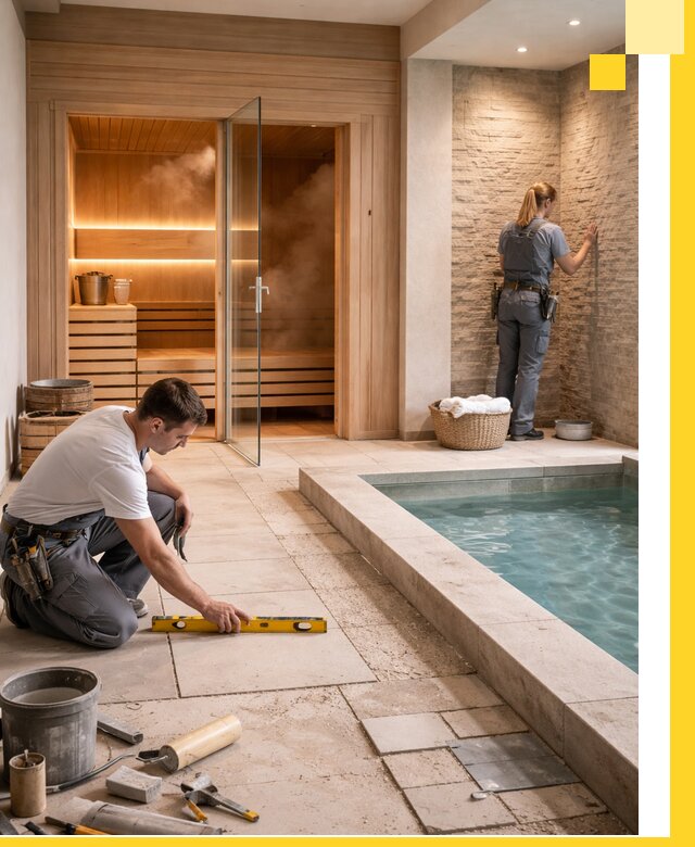 Комплексный дизайн и отделка интерьеров SPA под ключ в Апатитах